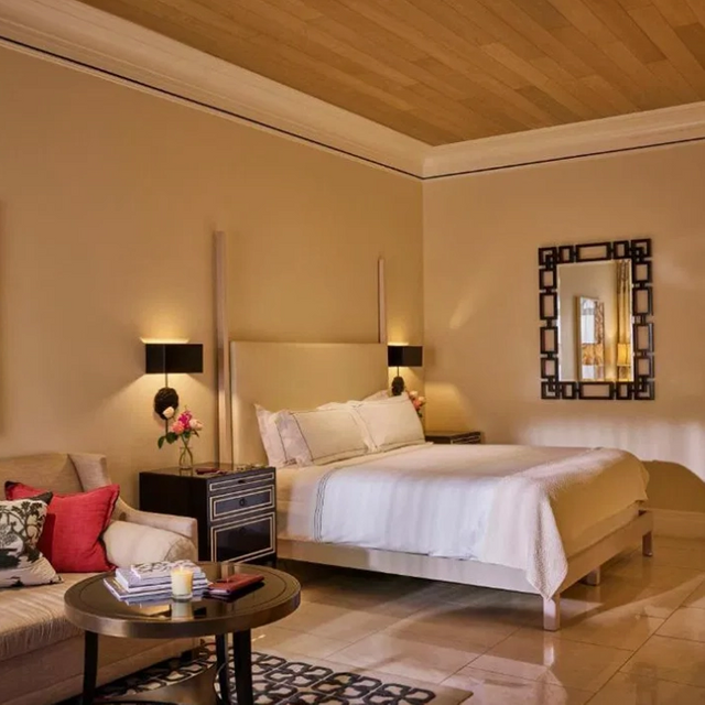 Star Hotel apartamento tapizado de tela tapizada base de la cama del hotel